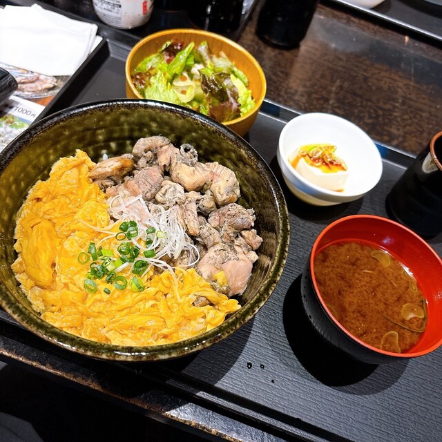 見た目も美しく、味も最高の炭火焼きおやこどんぶりです。絶対におすすめのランチです！