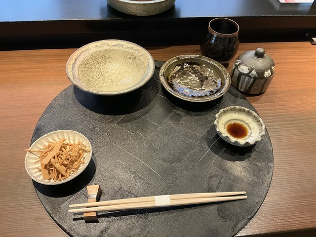 Yushimaにある再訪問したテンテン京都梅庵!そばのメニューは飲み物好きとして完璧に合っていて、とても満足しました!