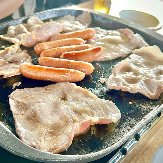 가와사키에서 역과 직접 연결된 바비큐