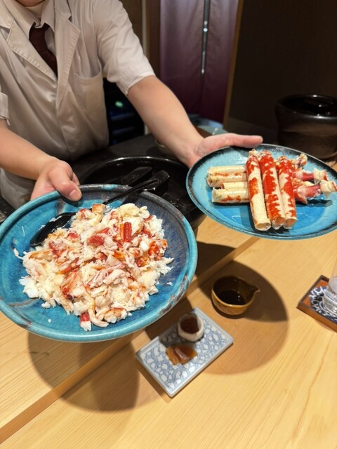 타카아시가니를 먹을 수 있어요!!