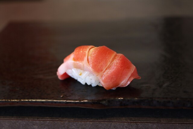 We enjoyed delicious sushi.