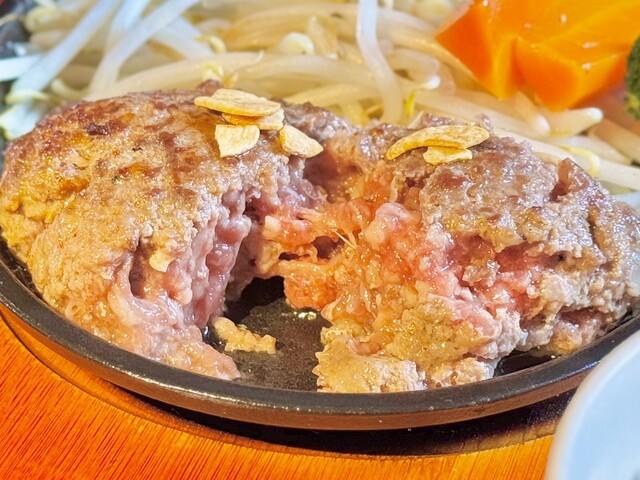 싱글 로우야카 햄버거 런치 (1,480엔)