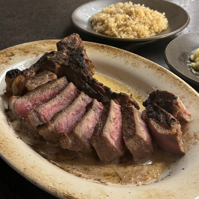 강렬한 Tボーンステーキ