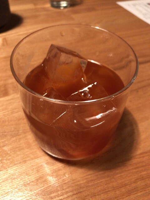 アイスコーヒーと今日のホットサンドイッチ