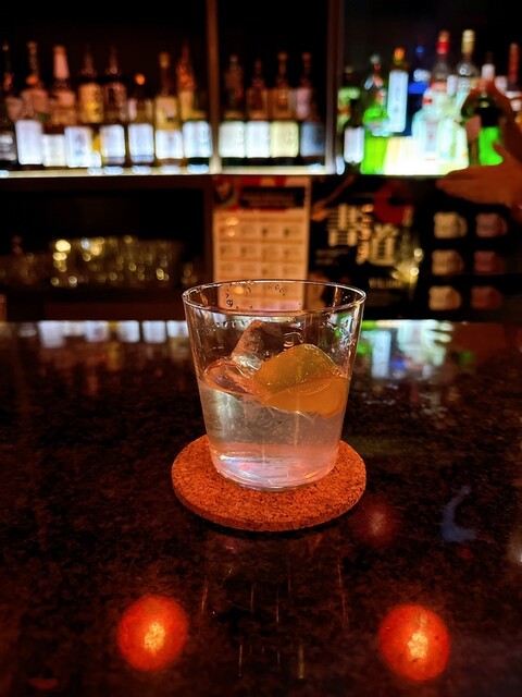 After dinner, to the bar